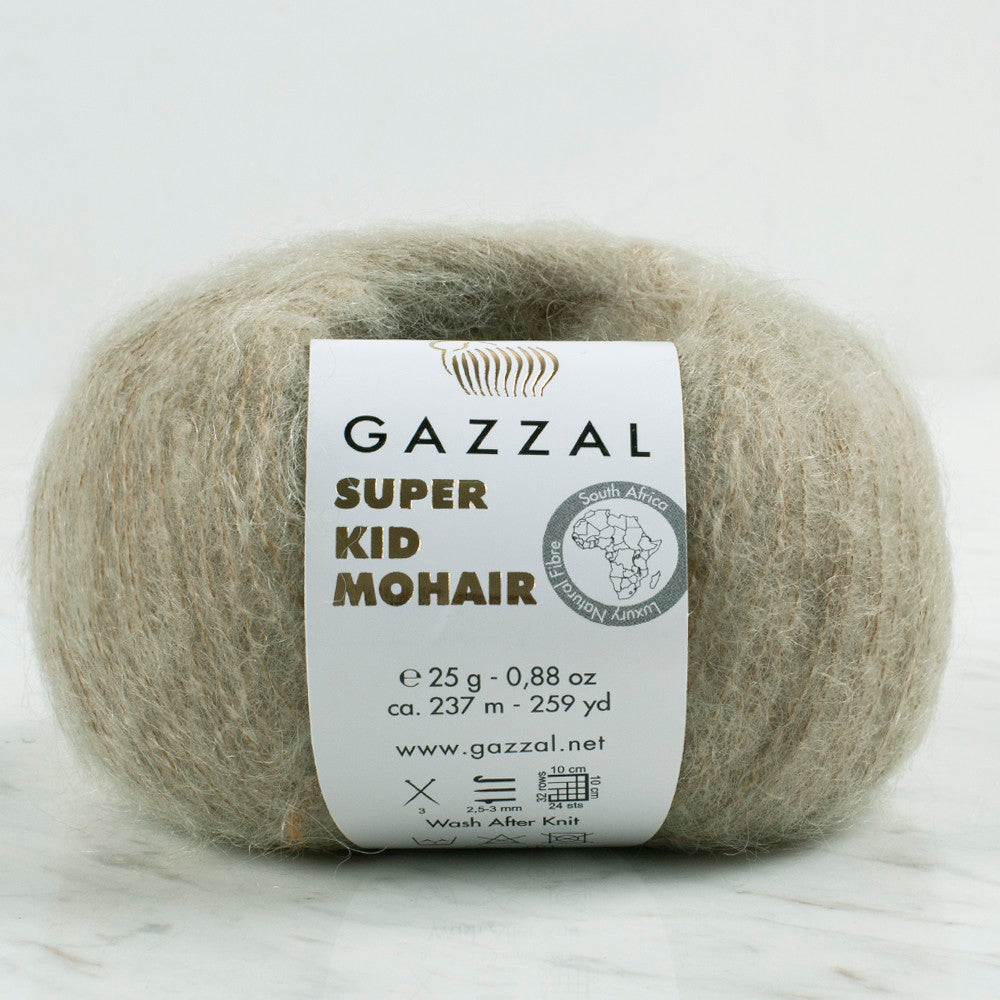 Gazzal Super Kid Mohair Taş 25 Gr El Örgü İpi - 64407